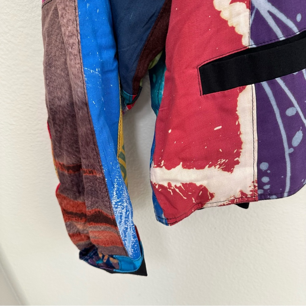 Colorful Patchwork Women's Jacket - Picture 4 of 14